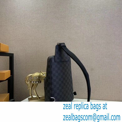 Louis Vuitton Damier Graphite Canvas Avenue Sling Bag N40273 Logo Yellow