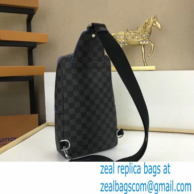 Louis Vuitton Damier Graphite Canvas Avenue Sling Bag N41719 Blue