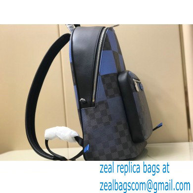 Louis Vuitton Damier Graphite Canvas Josh Backpack Bag N40402 Blue - Click Image to Close
