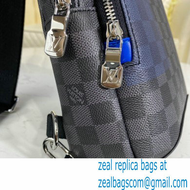 Louis Vuitton Damier Graphite Giant Canvas Avenue Sling Bag N40404 Blue