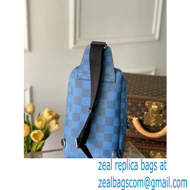 Louis Vuitton Damier Infini 3D Leather Avenue Sling Bag N50024 Navy Blue