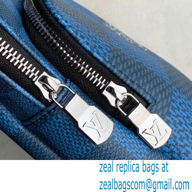 Louis Vuitton Damier Infini 3D Leather Avenue Sling Bag N50024 Navy Blue - Click Image to Close