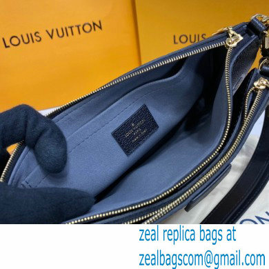 Louis Vuitton Embossed Leather Multi Pochette Accessoires Bag M80399 Black 2021 - Click Image to Close
