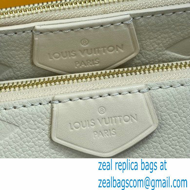 Louis Vuitton Embossed Leather Multi Pochette Accessoires Bag M80447 Cream 2021