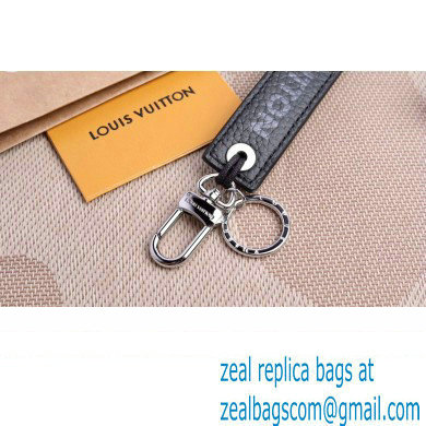 Louis Vuitton Epi Color Block LV Dual Bag Charm and Key Holder MP2554 Black