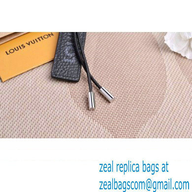 Louis Vuitton Epi Color Block LV Dual Bag Charm and Key Holder MP2554 Black