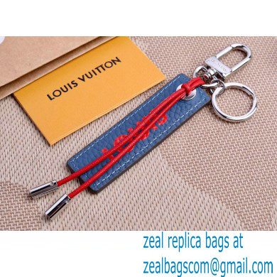 Louis Vuitton Epi Color Block LV Dual Bag Charm and Key Holder MP2554 Blue/Red - Click Image to Close