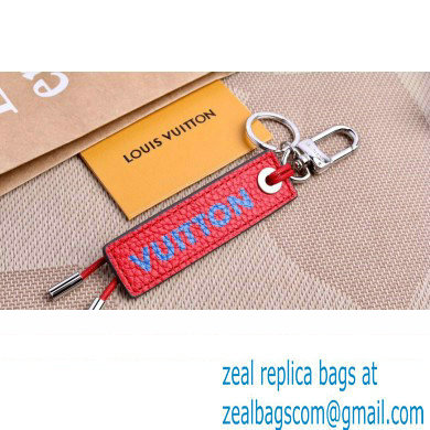 Louis Vuitton Epi Color Block LV Dual Bag Charm and Key Holder MP2554 Blue/Red - Click Image to Close