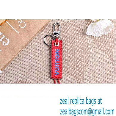 Louis Vuitton Epi Color Block LV Dual Bag Charm and Key Holder MP2554 Blue/Red - Click Image to Close