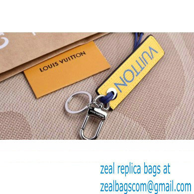 Louis Vuitton Epi Color Block LV Dual Bag Charm and Key Holder MP2554 Blue/Yellow - Click Image to Close