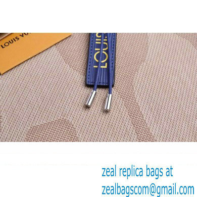 Louis Vuitton Epi Color Block LV Dual Bag Charm and Key Holder MP2554 Blue/Yellow - Click Image to Close