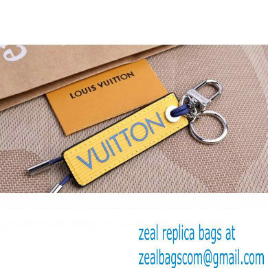 Louis Vuitton Epi Color Block LV Dual Bag Charm and Key Holder MP2554 Blue/Yellow - Click Image to Close