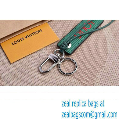 Louis Vuitton Epi Color Block LV Dual Bag Charm and Key Holder MP2554 Green/Red - Click Image to Close