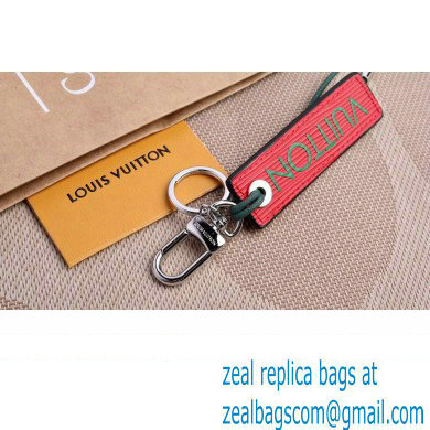 Louis Vuitton Epi Color Block LV Dual Bag Charm and Key Holder MP2554 Green/Red - Click Image to Close