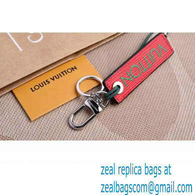 Louis Vuitton Epi Color Block LV Dual Bag Charm and Key Holder MP2554 Green/Red