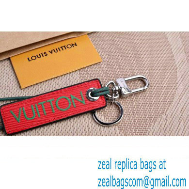 Louis Vuitton Epi Color Block LV Dual Bag Charm and Key Holder MP2554 Green/Red