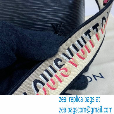 Louis Vuitton Epi Leather Alma BB Bag Black with Embroidered Logo Wide Strap 2021 - Click Image to Close