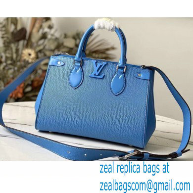 Louis Vuitton Epi Leather Grenelle Tote PM Bag Blue 2021 - Click Image to Close