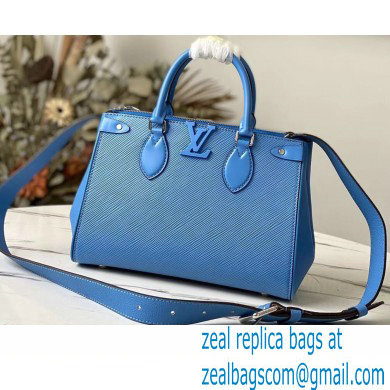 Louis Vuitton Epi Leather Grenelle Tote PM Bag Blue 2021