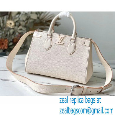 Louis Vuitton Epi Leather Grenelle Tote PM Bag M57681 Quartz White 2021 - Click Image to Close