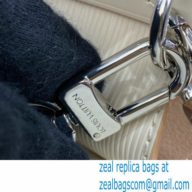 Louis Vuitton Epi Leather NeoNoe BB Bag M57693 Quartz White with Embroidered Logo Wide Strap 2021