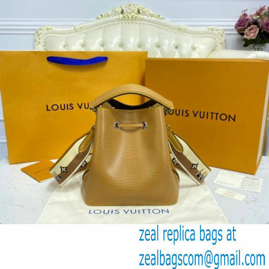 Louis Vuitton Epi Leather NeoNoe BB Bag M57706 Honey Gold with Embroidered Logo Wide Strap 2021