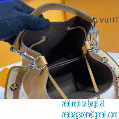 Louis Vuitton Epi Leather NeoNoe BB Bag M57706 Honey Gold with Embroidered Logo Wide Strap 2021 - Click Image to Close