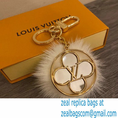 Louis Vuitton Flower Finesse Fur Bag Charm and Key Holder M69001