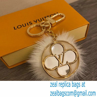 Louis Vuitton Flower Finesse Fur Bag Charm and Key Holder M69001 - Click Image to Close