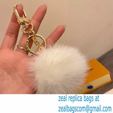 Louis Vuitton Flower Finesse Fur Bag Charm and Key Holder M69001