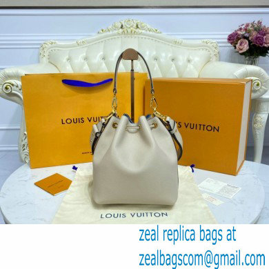 Louis Vuitton Grained Calf Leather Lockme Bucket Bag M57688 Greige 2021 - Click Image to Close