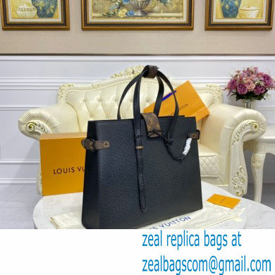 Louis Vuitton Leather Men's Shopping Tote Bag M30725 Black 2021 - Click Image to Close