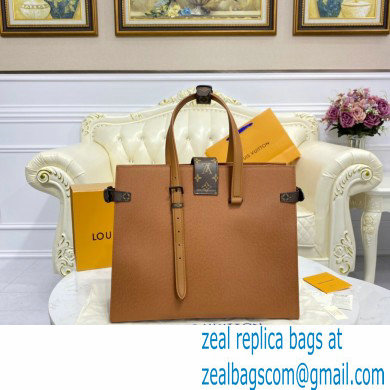 Louis Vuitton Leather Men's Shopping Tote Bag M30725 Brown 2021 - Click Image to Close