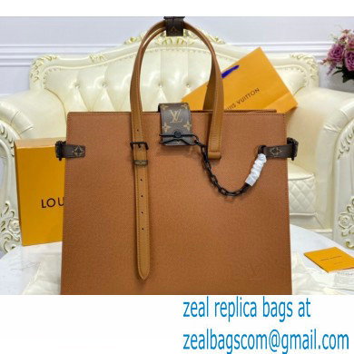Louis Vuitton Leather Men's Shopping Tote Bag M30725 Brown 2021 - Click Image to Close