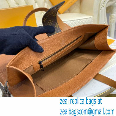 Louis Vuitton Leather Men's Shopping Tote Bag M30725 Brown 2021 - Click Image to Close