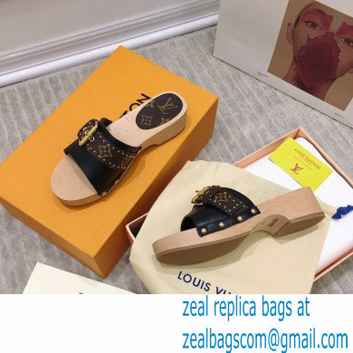 Louis Vuitton Lock It Flat Mules with Front Strap 01 2021