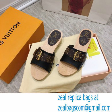 Louis Vuitton Lock It Flat Mules with Front Strap 01 2021