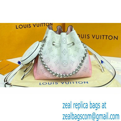 Louis Vuitton Mahina Perforated Leather Bella Bucket Bag M57855 Gradient Pink 2021 - Click Image to Close