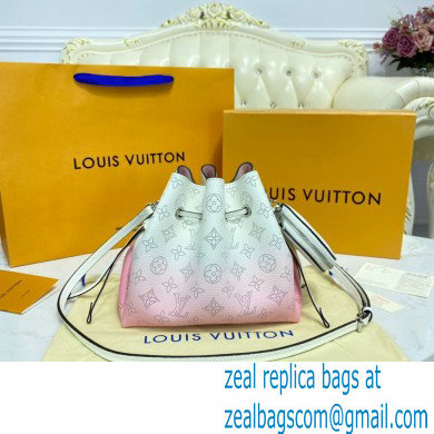 Louis Vuitton Mahina Perforated Leather Bella Bucket Bag M57855 Gradient Pink 2021