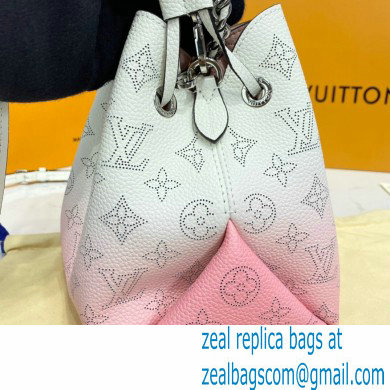 Louis Vuitton Mahina Perforated Leather Bella Bucket Bag M57855 Gradient Pink 2021