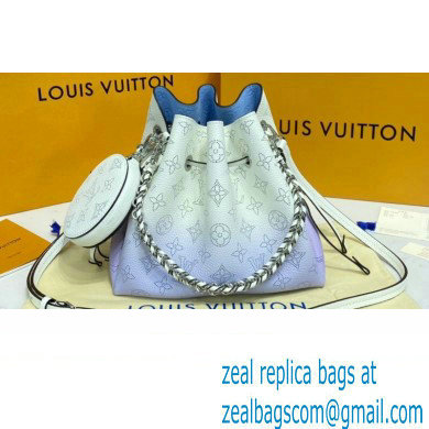 Louis Vuitton Mahina Perforated Leather Bella Bucket Bag M57856 Gradient Blue 2021 - Click Image to Close