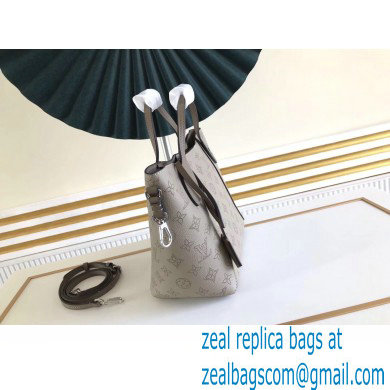 Louis Vuitton Mahina Perforated Leather Hina PM Bag M54351 Galet Gray 2021 - Click Image to Close
