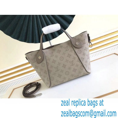 Louis Vuitton Mahina Perforated Leather Hina PM Bag M54351 Galet Gray 2021