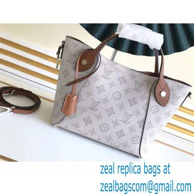 Louis Vuitton Mahina Perforated Leather Hina PM Bag M55551 Brume Grey 2021 - Click Image to Close