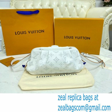 Louis Vuitton Mahina Perforated Leather Scala Mini Pouch Bag M80410 Snow White 2021 - Click Image to Close