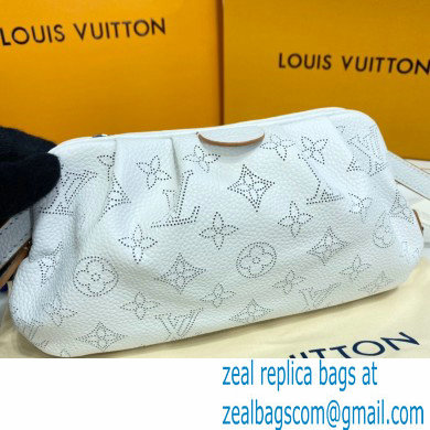 Louis Vuitton Mahina Perforated Leather Scala Mini Pouch Bag M80410 Snow White 2021