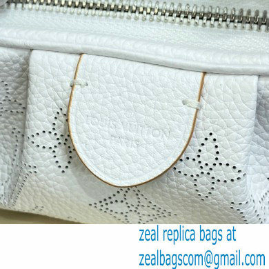 Louis Vuitton Mahina Perforated Leather Scala Mini Pouch Bag M80410 Snow White 2021