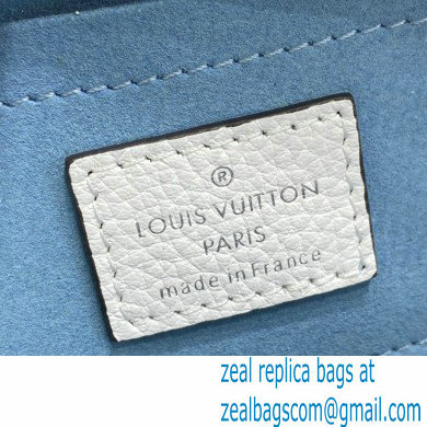Louis Vuitton Mahina Perforated Leather Scala Mini Pouch Bag M80497 Gradient Blue 2021
