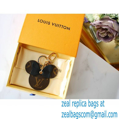 Louis Vuitton Monogram Canvas Bag Charm and Key Holder Mickey Minnie Mouse Black - Click Image to Close