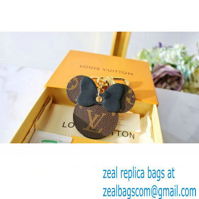 Louis Vuitton Monogram Canvas Bag Charm and Key Holder Mickey Minnie Mouse Black